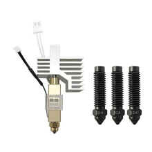 Ceramic Hotend Kit for Centauri Carbon Hardened Steel Brass Nozzle 0.4mm with Extra 1 Silicone Cover and 3 Nozzle