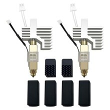 Ceramic Hotend for Centauri Carbon Hardened Steel Brass Nozzle with Extra 2 Silicone Cover and 2 Nozzle Brushes