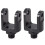 2X  New High Quality Long Lasting Practical Shock Widened Lower Motorcycle Rear Accessories Easy Installation 2