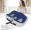 Breathable Support Cushion with Hollow Design, Adjustable Memory Foam, Dark Blue 3