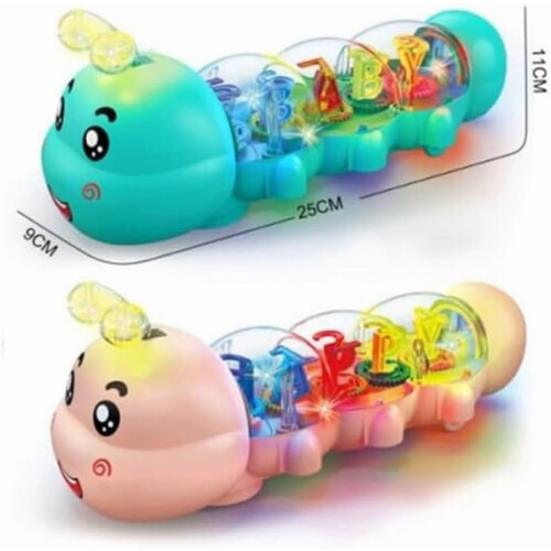 Παιχνίδι Caterpillar Tummy Time Ροζ με Φώτα και Μουσική 1