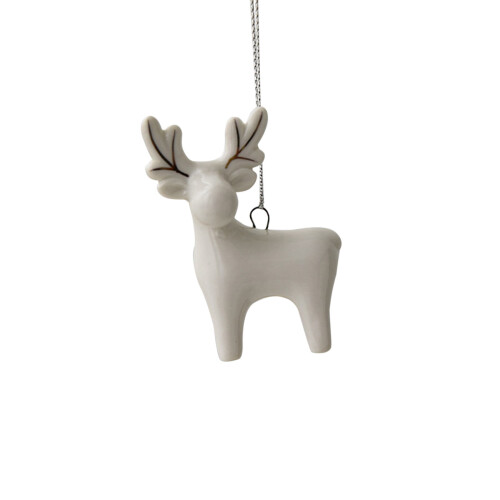 White Ceramic Nordic Mini House Ornament 1
