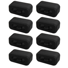 8 Pack Dual-Slot Silicone Cord Cable Clips with Strong Adhesive Cable Organizer Press-to-Lock Wire Managemen Black