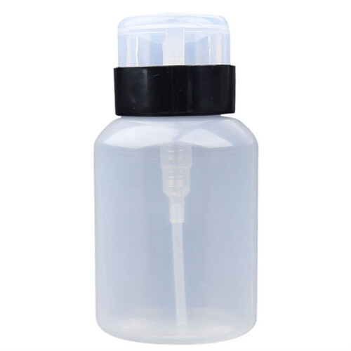 250ml Empty Alcohol Bottles Refillable Press Pump Bottle Clear Dispenser Remover Cleaner Tools Accessory 3pcs