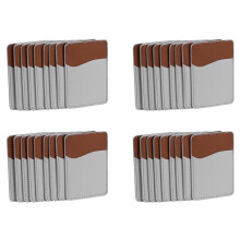 40 Pièces Séries Sublimation Portefeuille de Téléphone Vierges - Porte-Cartes En Cuir PU pour L'Arrière Du Téléphone Coller Sur Android