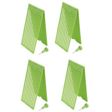 4pcs 9 Lines 30 Cells Braille Writing Slate and Stylus Plastic Braille Slate Kit for the Blind