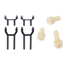 4Pcs K989-50 K989-51 Front & Rear Car Shell Column with 3Pcs K989-30 Driving Gear Kit Front Rear Pinion Gear