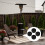 Sorte plasthjul til gasterrassevarmer 61 mm PP-materiale, reservedele til glat mobilitet 8