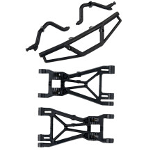 2 Pcs Front Lower Suspension Set & 1 Set Front Bumper Kit
