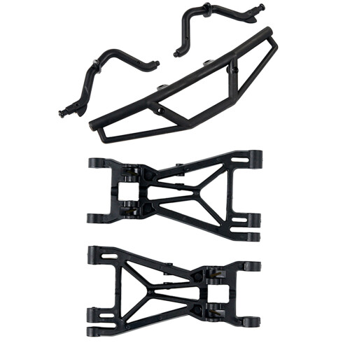 2 Pcs Front Lower Suspension Set & 1 Set Front Bumper Kit