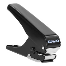 KW-TRIO All-Metal Hole Punch, 15x4mm Oval Hole, Manual Office Supplies, ID Cards, Sticky Notes