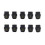 Silicone Protective Sleeve,High-Temperature Resistant Silicone Socks for QIDI Q2 3D Printer Accessories 10pcs 1