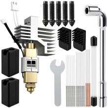 Hotend Kit for Centauri Carbon,3D Printer Extruder Hot End with 0.2/0.4/0.6mm Hardened Steel Nozzle Replacement