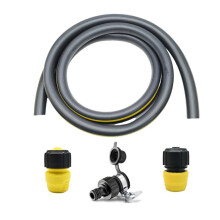 For  Garden Hose 3/4 in X 9.8 FT Flexible Kink Resistant Hose with Water Stop Joint Faucet Universal Joint Kit