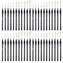 Yutiars 44 Pcs Miniature Detail Paint Brushes Set for Acrylic, Oil, Watercolors & Paint