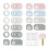 Ensemble de 50 Protège-Clés en Silicone avec Étiquettes, pour Clés de Maison 1