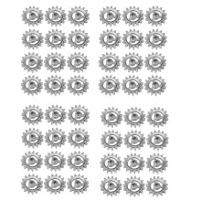 4X Durable Gear Heat Resistant Accessories Barbecue Frame Gear DIY Parts Automatic Revolving Hardware Wheel Aluminum