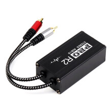 2-Channel Audio Isolator AV RCA Connector Audio Isolator Audio Current Hum Suppressor 600Ω 20Hz-20KHz