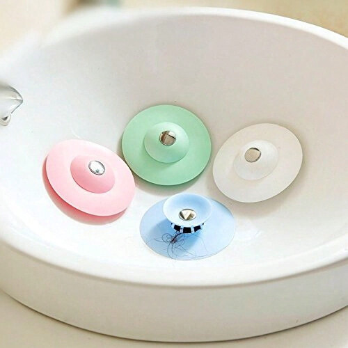 1pc UFO Silicone Sink Drain Plug, Push-Open Anti-Blocking Deodorizing Strainer for Bathroom Kitchen (1-Pack) 2