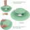 1pc UFO Silicone Sink Drain Plug, Push-Open Anti-Blocking Deodorizing Strainer for Bathroom Kitchen (1-Pack) 6