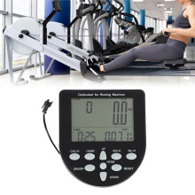 Rowing Machine Counter Multifunctional Universal Monitor for RPM Mileage Distance Display Heart Rate Stationary Bike