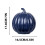 Glass Pumpkin Lantern LED Halloween Decor Blue 3