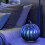 Glass Pumpkin Lantern LED Halloween Decor Blue 4