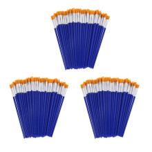 300 Pièces Séries Pinceaux Plats, Petite Brosse En Vrac pour Peinture Détail, Brosses Une Cheveux En Nylon Peinture Une L'Huile Aquarelle Fine Art
