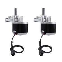 2X 250W 24V 75Rpm LåGhastighetsborstmotor, 44mm Längre Axel, Axeldiameter 17mm, Rullstol Begagnad -Växelborstad Motor