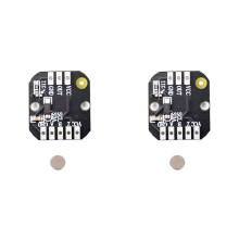 2X MT6701 Magnetisches Encodermodul PWM/I2c Bürstenloser Motor-Encoder ABZ-Modus 1024 Zeilen Ersetzt AS5600-Modul