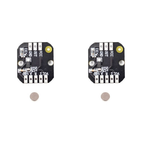 2X MT6701 Magnetic Encoder Module PWM/I2c Brushless Motor Encoder ABZ Mode 1024 Lines Replaces AS5600 Module 1