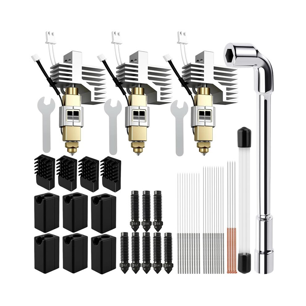 Photos - Other Bathroom Accessories Zandona 3Pack Hotend Kit for Centauri Carbon,3D Printer Hot End with 0.2/0.4/0.6mm Hardened Steel Nozzle Print