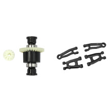 1x Differential Assembly for SG 1603 SG 1604 SG1603 & 4Pcs Rear Upper & Lower Arm for SG 1603 SG 1604 SG1603 SG1604