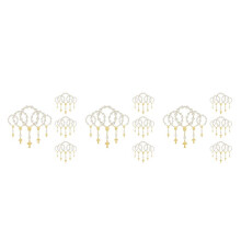 60Pcs Baptism Favors with   Rosaries Acrylic Beads Bracelet Christening Communion Finger Rosarie Bracelet