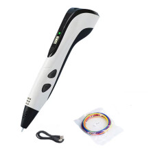 3D Printing Pen for Kids with LCD Display, 3D Pen,Safe Low-Temperature Create DIY Drawing Tool,Educational Toy White