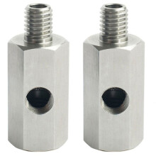 2X Metrischer Adapter ÖL Druck Sensor 1/8 Zoll NPT Buchse X M10 M10X1.5 Stecker und Buchse T-Stück