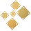 5Pcs Square Ruler for Quilting and Patchwork Tool Sewing Embroidery PVC Crafting Accessories 7