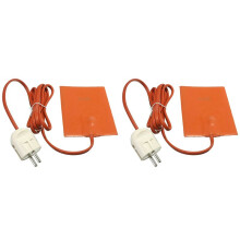 2X 220V 250W Car Engine Oil Pan Sump Tank Heater Pad 250W Silicone Oil Heating Pad Engine Oil Tank Wear Protect EU Plug