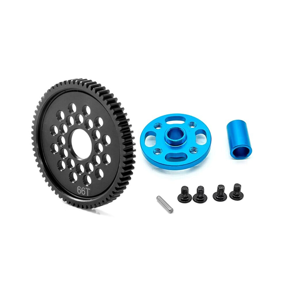 66T 54500 Spur Gear And Gear Mount High Speed Gear Set For Tt-02 Tt02 1/10 Rc Car Upgrade Parts 4711672641632