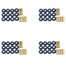 4X Front Lower Spring+Front Upper A Arm Suspension for Club Car Bushing Kits,Replace Bushings 1016346,1016349,