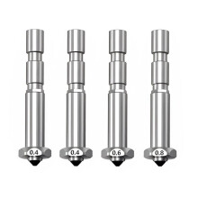 4pcs for Kobra 3 Max Nozzle 0.4/0.6/0.8MM,Quick Swap Hardened Steel Nozzle High Speed Hot End Spray Nozzle