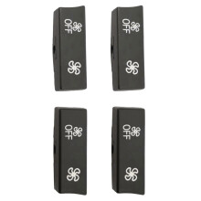2X Bouton de Vitesse Du Ventilateur Du Panneau de Commande Climatique pour A / C, pour Série F01 F04 F06 F07 F10 F13 X5 F15 / M F85 X6 F16 / M F86