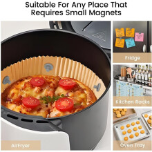 12pcs Air Fryer Magnets for Parchment Paper,Prevents Burning & Food Covering,Heat-Resistant Air Fryer Liner Magnets