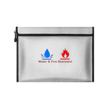 Fireproof & Waterproof Document Bag, File Storage Bag with Zipper for Certificates, Money, Cards Fire Safe Storage A5