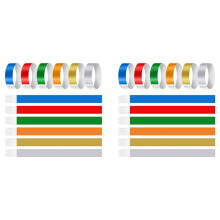 1200 PCS Neon Colored Wristbands for Events, Synthetic Paper Waterproof Activity Identification Wristbands