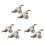6X Beige Sun Visor Clip Holder Bracket 51168243575 for  E46 3 Series 325 M3 1