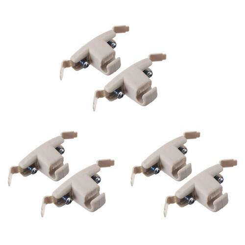 6X Beige Sun Visor Clip Holder Bracket 51168243575 for  E46 3 Series 325 M3