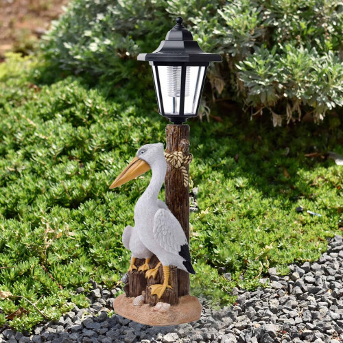 Pelican Solar Garden Statue with Lantern 2