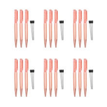 Rose Gold Pen Bling Crystal Point Pen Black Ink Pen with 18 Extra Refills (Rose Gold 18 Pack)