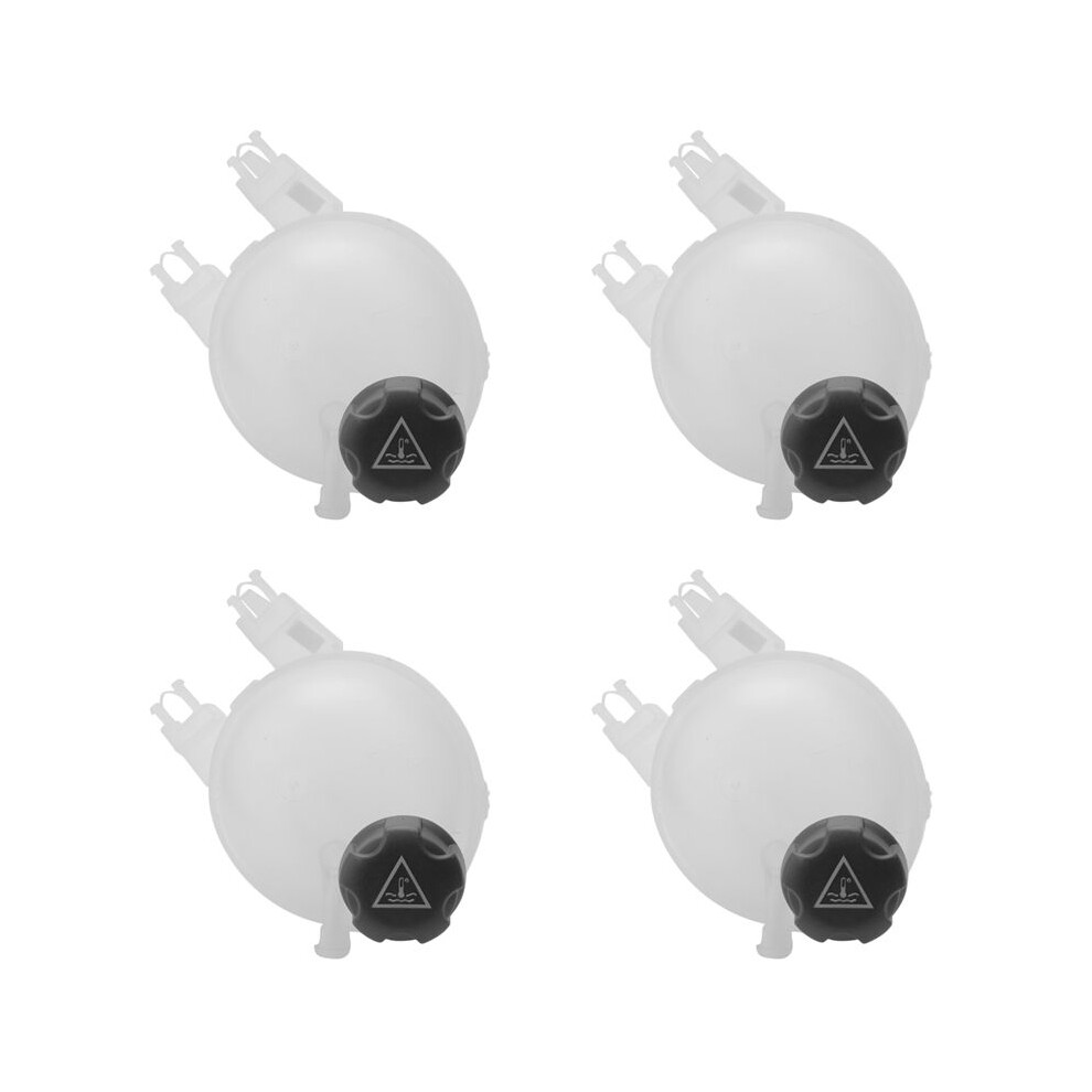 4X 9800777280 Coolant Expansion Tank Bottle With Cap For 207 208 2008 301 Vti C2 C3 C4 Ds3 White 4714158492025